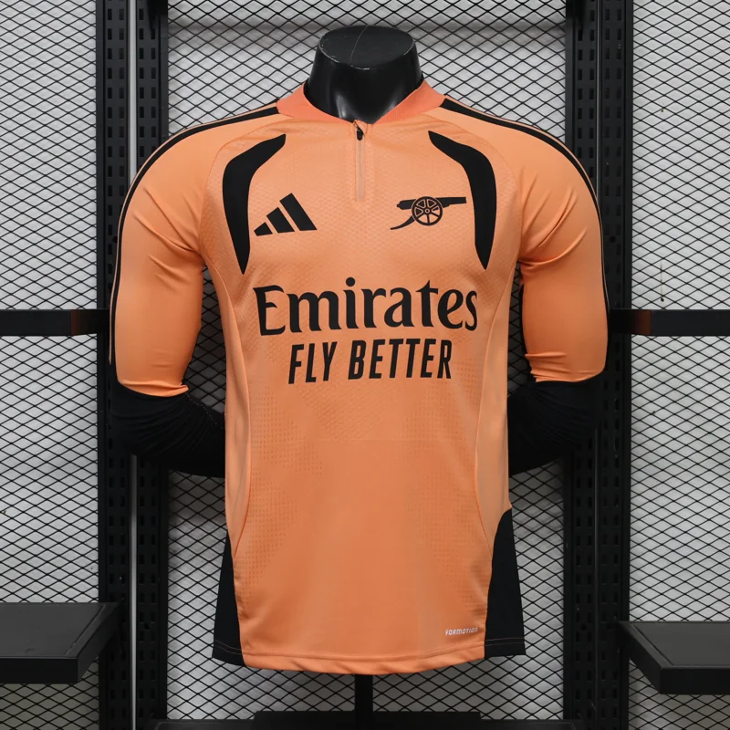 Arsenal 26/27 naranja conjunto de entrenamiento con media cremallera — 1