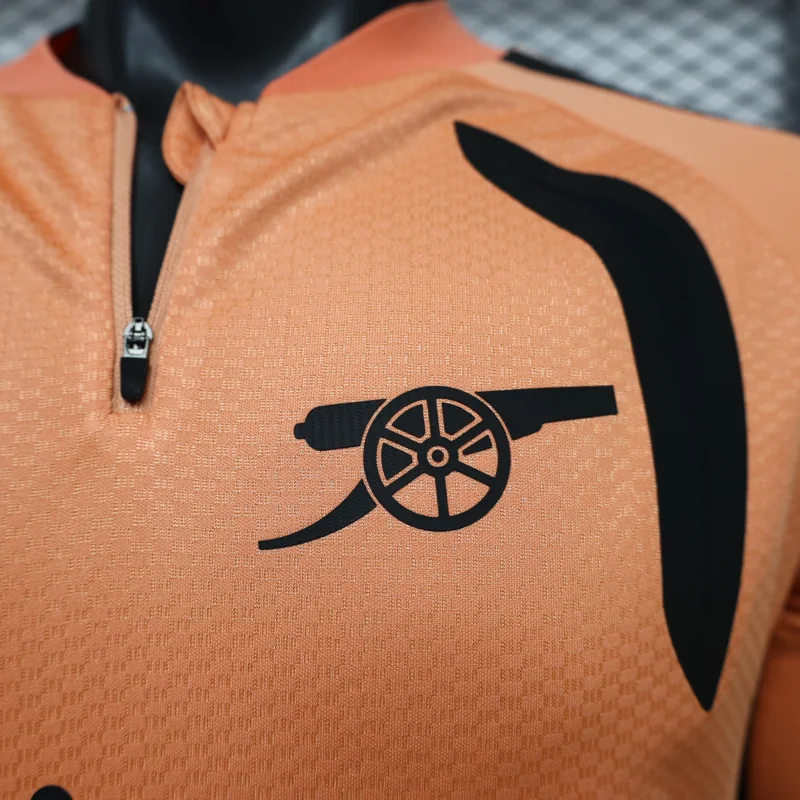 Arsenal 26/27 naranja conjunto de entrenamiento con media cremallera — 2
