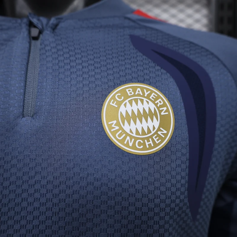 Bayern Munich 26/27 gris azul conjunto de entrenamiento con media cremallera — 4