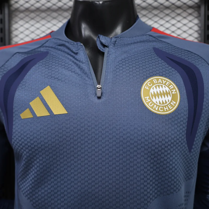 Bayern Munich 26/27 gris azul conjunto de entrenamiento con media cremallera — 5